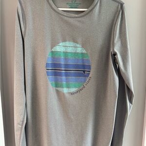 Vineyard Vines EUC Gray Performance Shirt, Size L